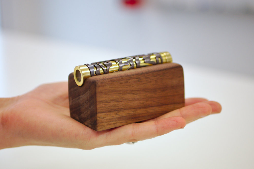 custom kaleidoscope in wooden stand Kaleidoscope 003